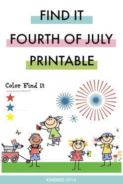 Free printable kids activity for color recognition
