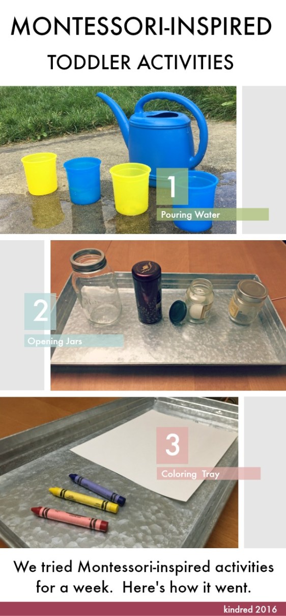 Montessori Toddler Activities