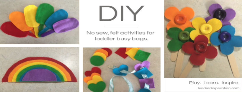 DIY Felt toddler learning activities