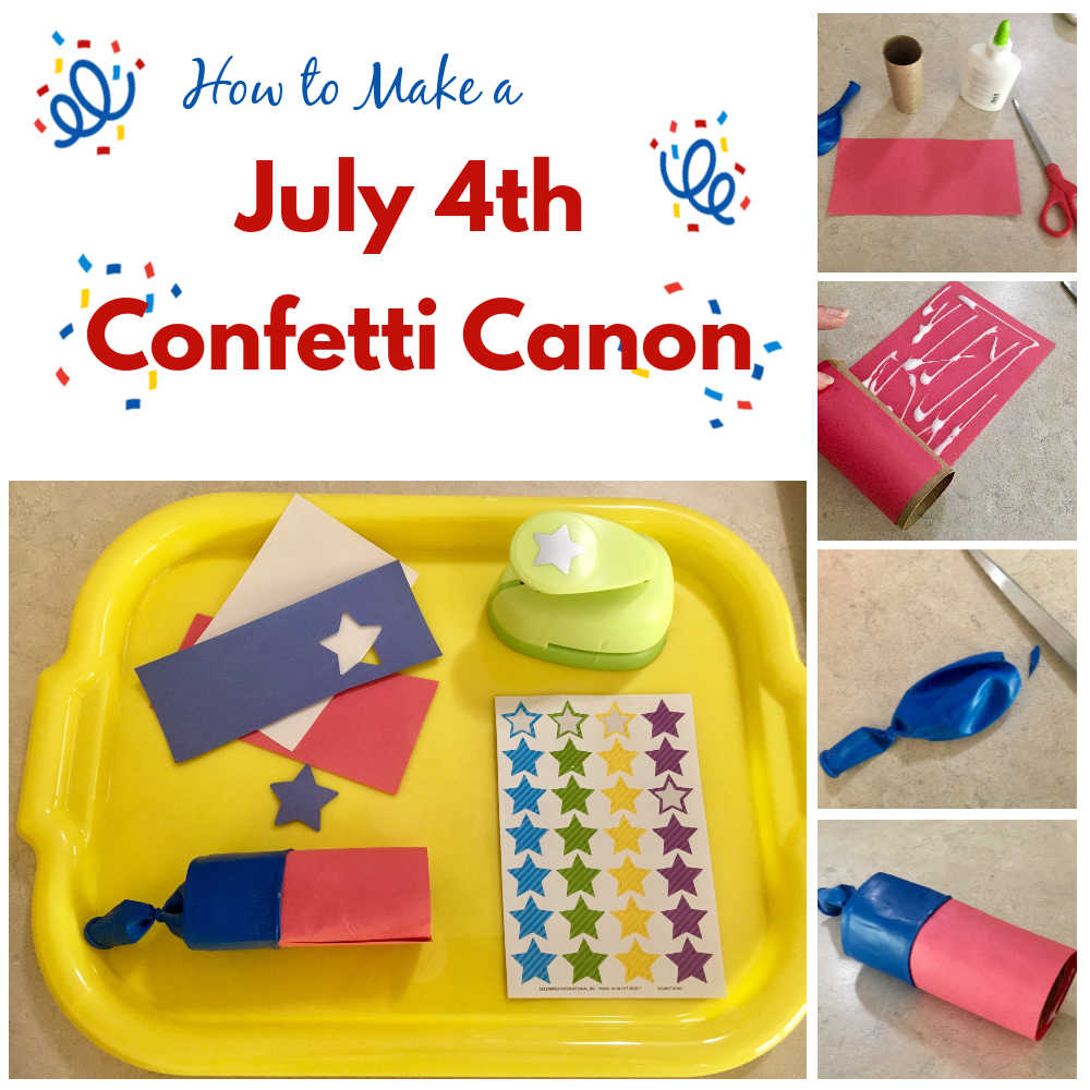 How to make a confetti canon kids craft