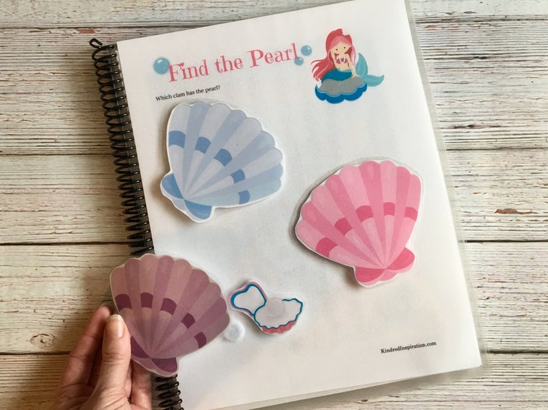 mermaid printable busy binder activities