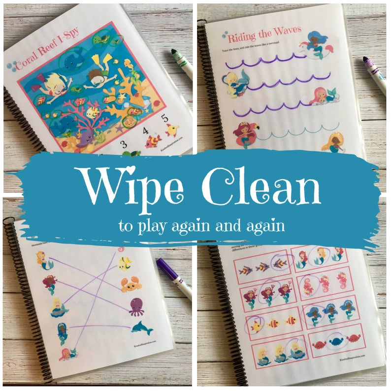 mermaid busy binder printable activities