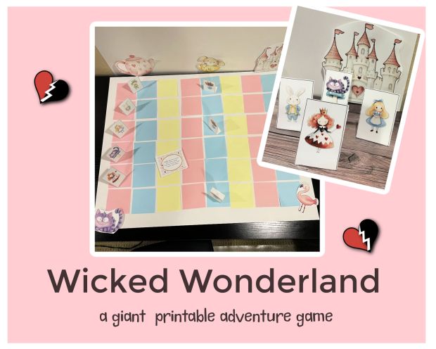 Wicked Wonderland inspired giant board game
